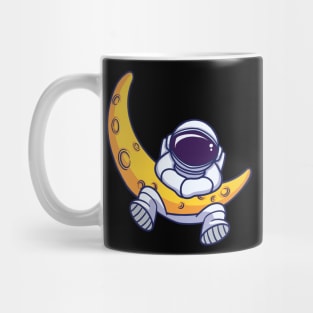 Astronaut With Sickle Moon Mug